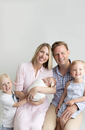 Professional family photoshoot of Jeremy Bradford's family
