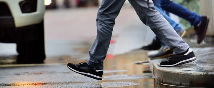 Person walking on the street