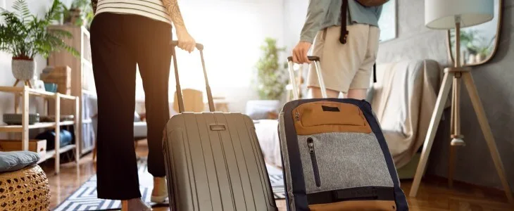 People staying in a vacation rental