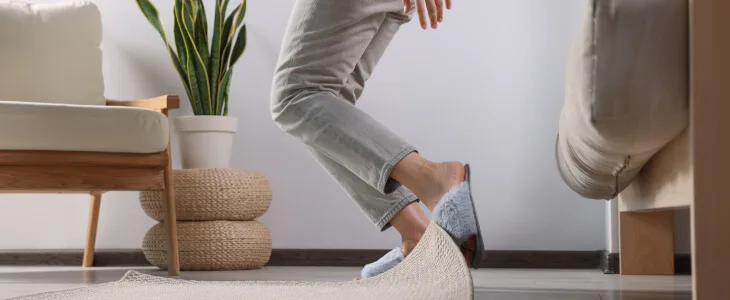 Person slips and falls in a vacation rental