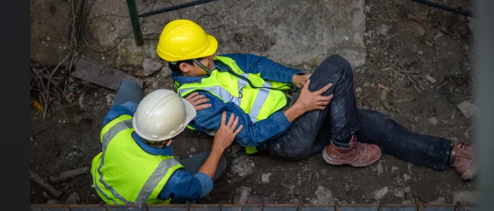 A worker gets hurt on the job