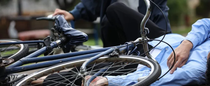 Man hurt after a bicycle accident