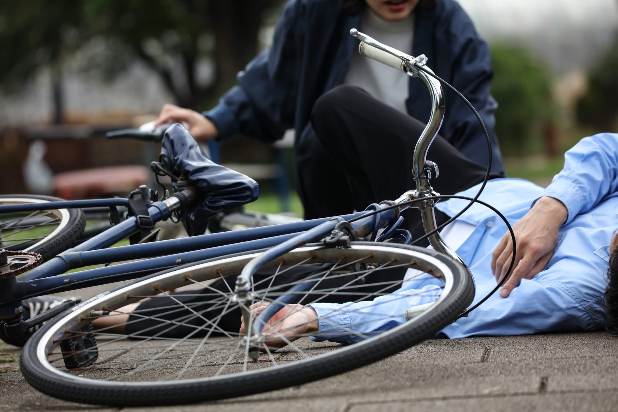 Man hurt after a bicycle accident